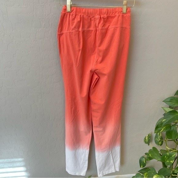 Seed to Style Organic cotton ombre lounge pants, straight leg, orange, size XXS - Picture 6 of 13